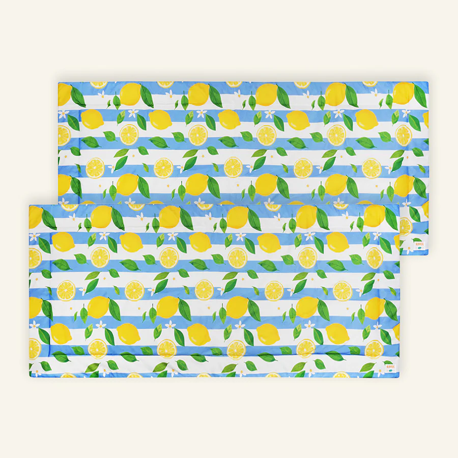 Set of 2 Plush Fleece Liner for Guinea Pigs | Lemon Amalfi Collection - Image 4