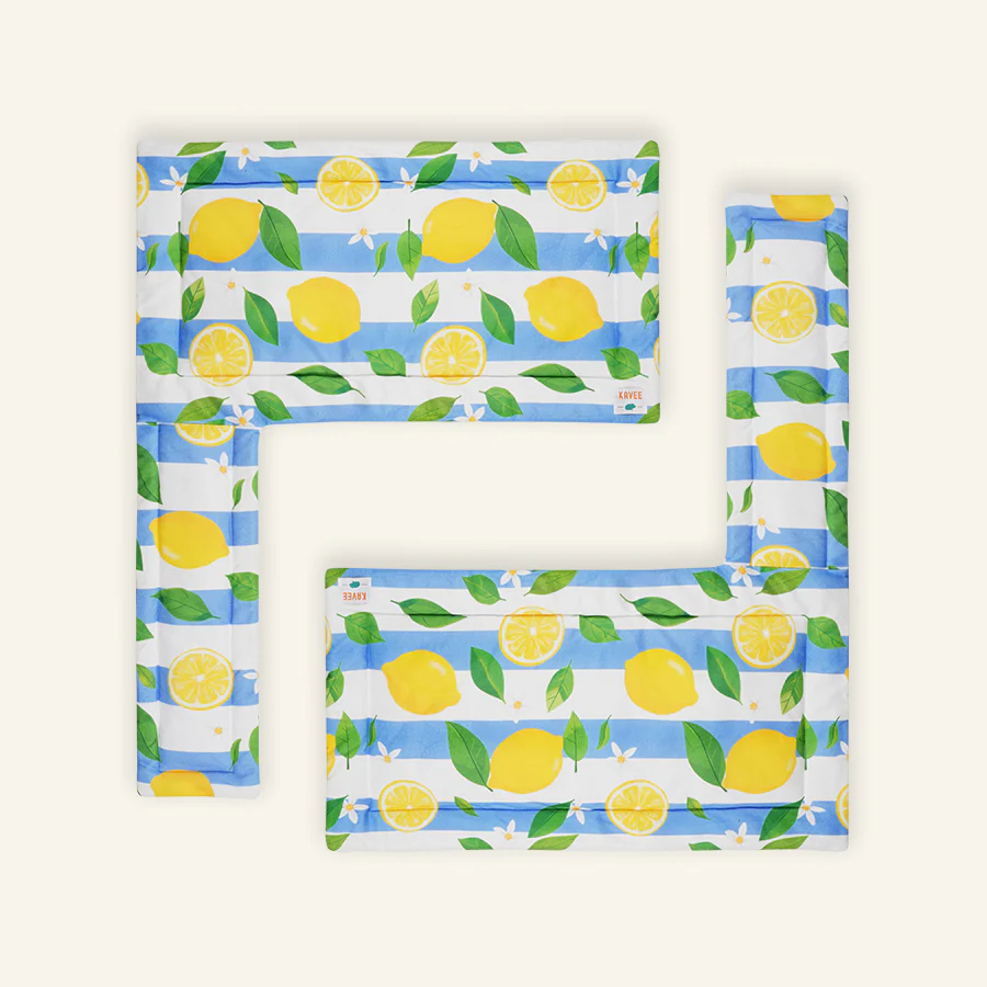 Set of 2 Plush Fleece Liner for Guinea Pigs | Lemon Amalfi Collection - Image 5