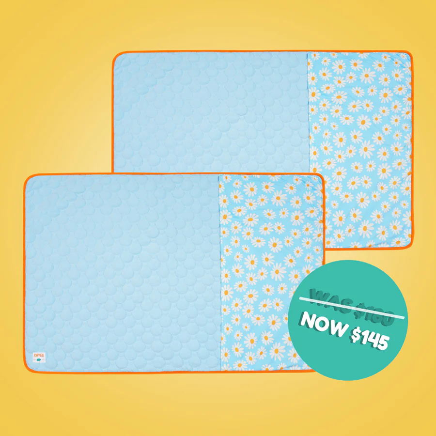 Set of 2 Pocket Fleece Liners for Guinea Pigs | Daisy Collection - Image 4