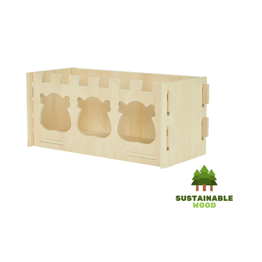 Royal Wooden Hay Rack Made for Chivalrous Cavies